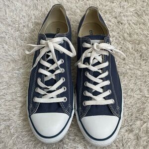 Converse Low Top All Star Chuck Taylor Navy Dark Blue Canvas Sneakers